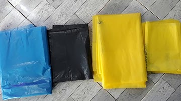 Túi rác y tế tự hủy, bao rác in logo y tế, túi rác có dây rút