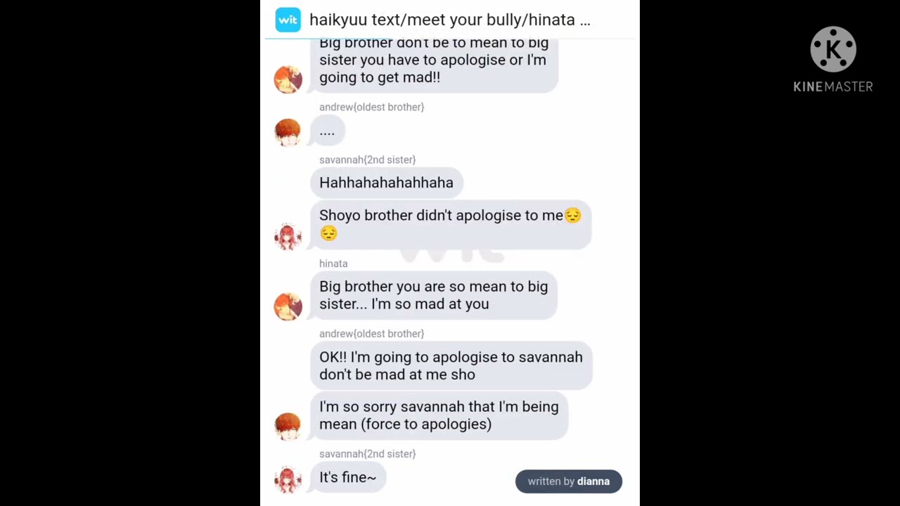 haikyuu text/my bully loves me/hinata harem {episode 1}