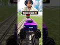 Tarzan car vs Train 🙀 | Indian bike driving 3d
