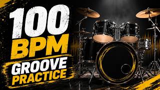 100 Bpm Basic 4/4 Drum Beat 🥁 Beginner Groove Practice