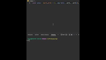 Find the Union of Two Arrays in JavaScript | Efficient Approach #coding #shorts #theroxycoder