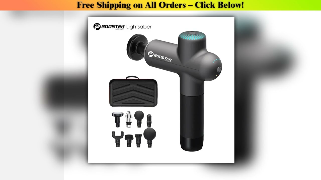 Booster Massage Gun Electric Neck Massager Smart Hit Fascia Gun for Body Massage Relaxation Fitness