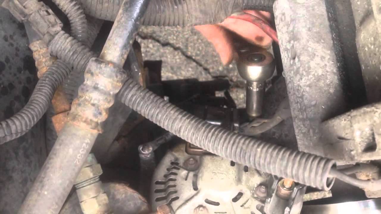 Alternator Replacemeant in YJ Wrangler - YouTube