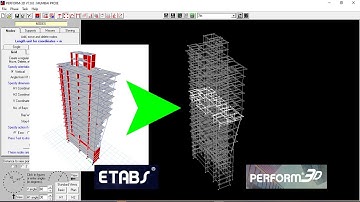 EXPORT ETABS MODEL TO PERFORM 3D | Non-linear Analysis | Performance Based Design | Sandip Deb