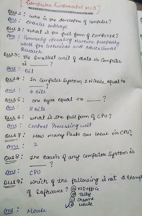 Download lagu ict mcq( computer important question)