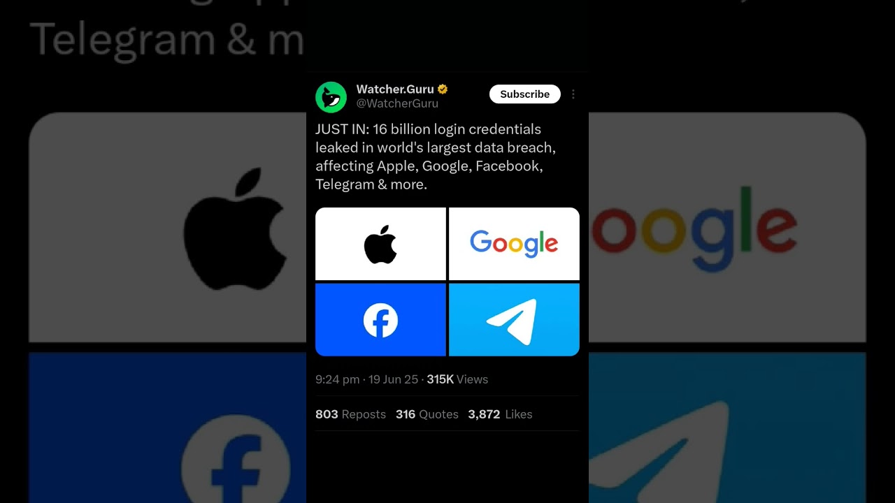 16 Billion Login Credentials Leaked in Massive Data Breach | 