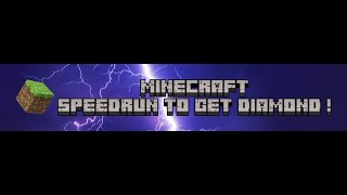 Speedrun To Get Diamond Ore (Set Seed)