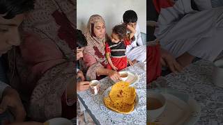 makai ke aate ka paratha chai ke sath?? Pak village family daily routine lifestyle youtubeshorts