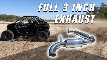 RZR Turbo R & PRO XP Turbo FULL 3" Exhaust! SOUNDS AMAZING!