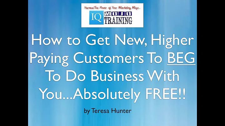 AgencyIQ:How To Get New Higher Paying Customers To...