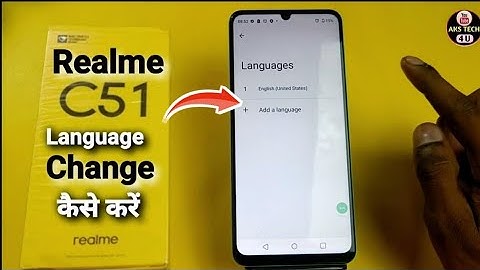 How To Change language in Realme C51 | Realme C51 में भाषा कैसे बदलें