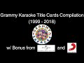 Grammy Karaoke Title Cards Compilation 1999 2018 Grammy Karaoke Title Cards Compilation 1999 2018
