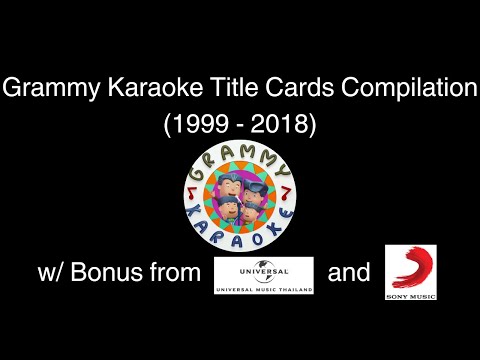 Grammy Karaoke Title Cards Compilation 1999 2018