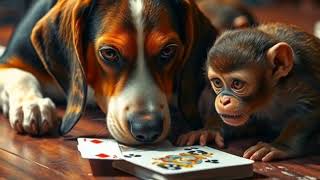 Dog and monkey play rummy screenshot 5