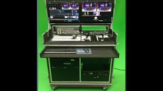 Seismic Audio Table Top or Desk Mountable Laptop Stand with Shelf – Steel Rack – Keyboard Black – COMS4 Videolink TC2GO Airpack 2 Flightpack Rolling Production Case - Videolink.ca