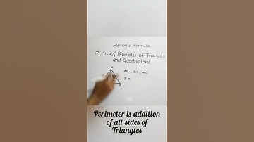 What Is The Area And Perimeter Of Scalene Triangle? | #1edugene #math #shorts