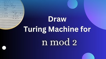 Draw Turing Machine for n mod 2||#Turing #machine n mod 2||#n #mod #2||#Turing #Machine #n #mod #2