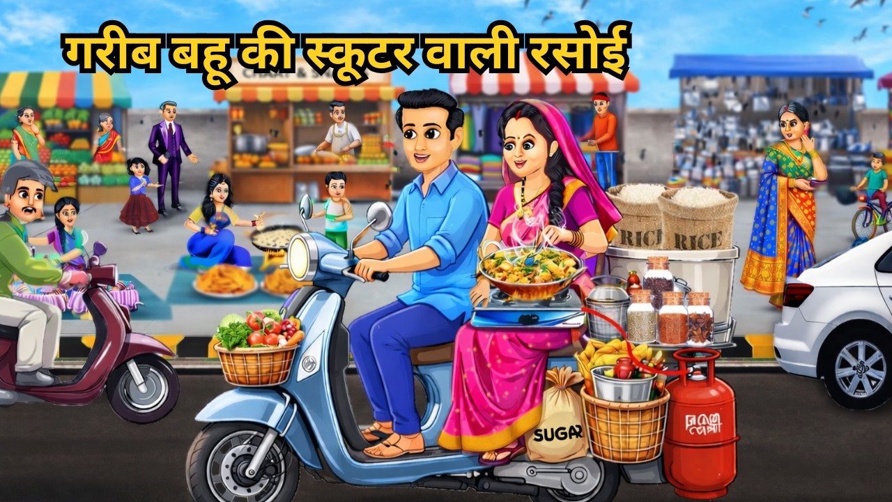 गरीब बहू की स्कूटर वाली रसोई | Garib ki kahaniyan| Moral stories in Hindi | Bedtime Storey