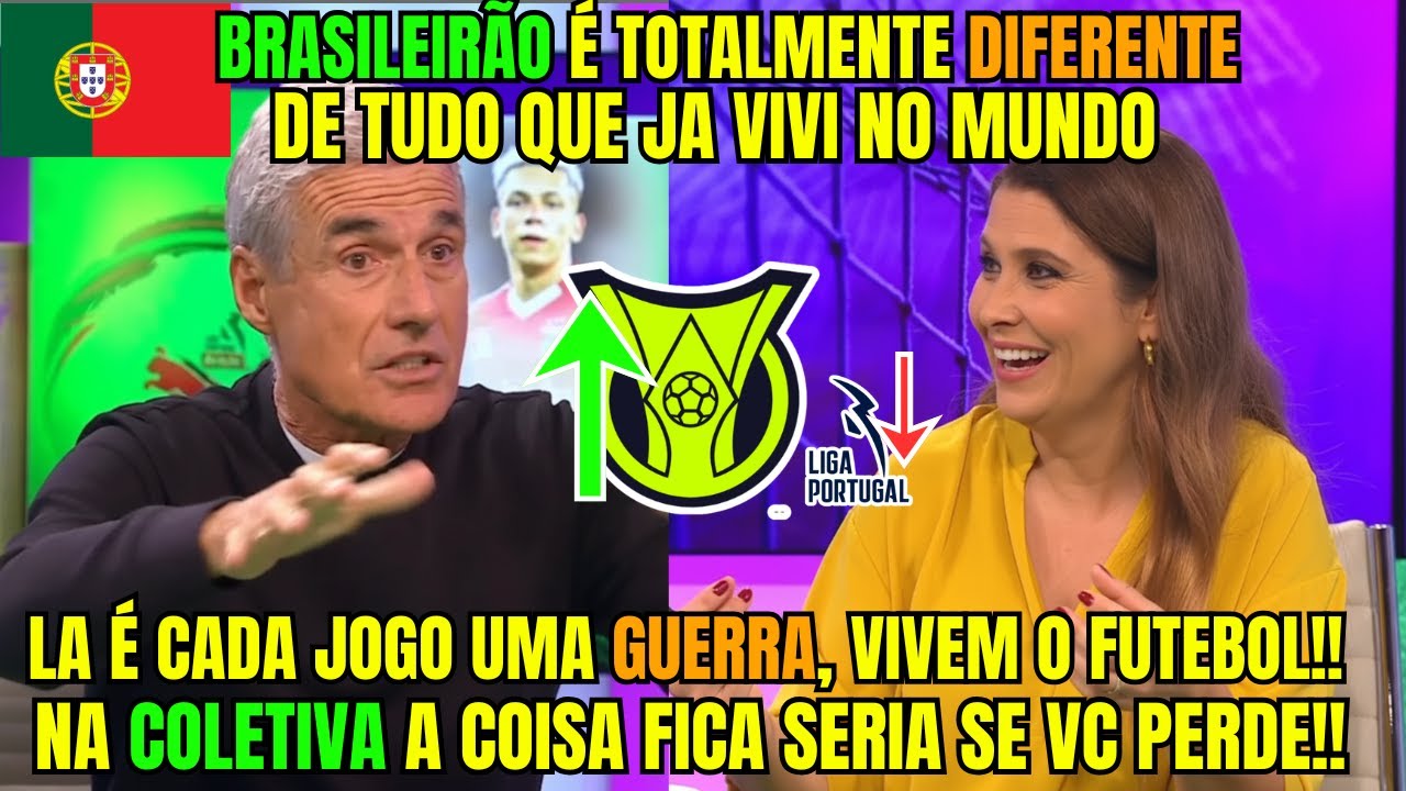 LUIS CASTRO FALA NA TV PORTUGUESA SOBRE O COMPEONATO BRASILEIRO E PORTUGUESES FICAM LOUCOS!!!