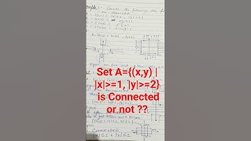 Set is Connected or not | Metric Space #metricspace #net2025 #csirnet #gate #mathematics #shortfeed