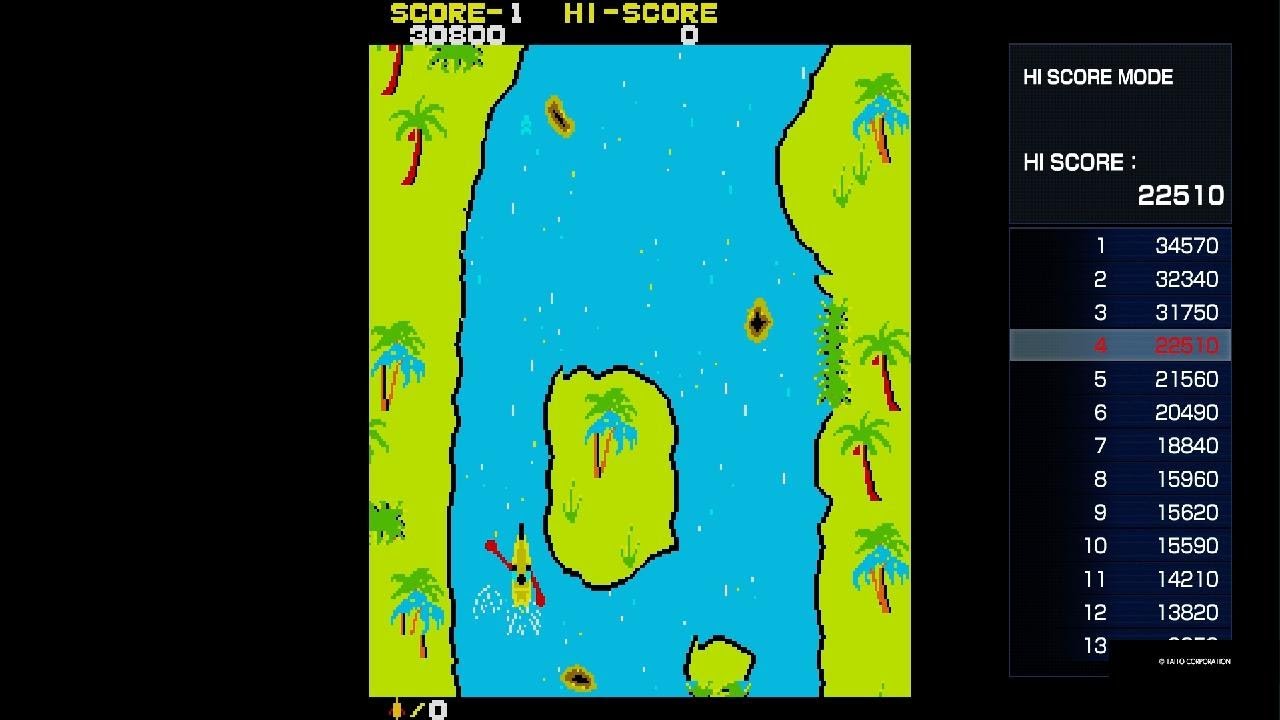 アーケードアーカイブス2 アドベンチャーカヌー 46030pts