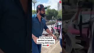 Vicky Kaushal Spotted At Bandra Wearing Gas Jeans Shirt