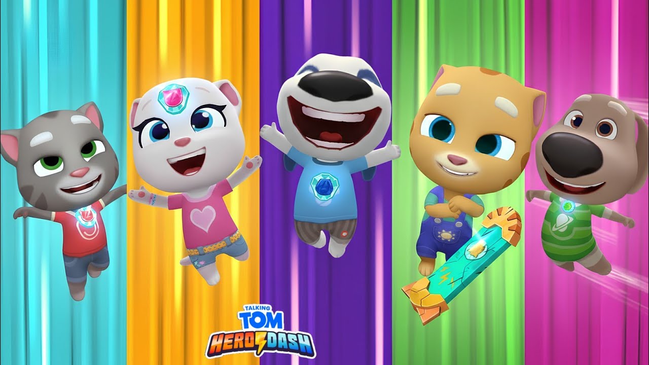 Talking Tom Hero Dash – All Heroes Unlocked & All Boss Battles | iOS Android Gameplay | New Update
