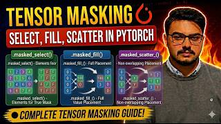Tensor Masking in PyTorch - .masked_select(), .masked_fill(), .masked_scatter() Guide