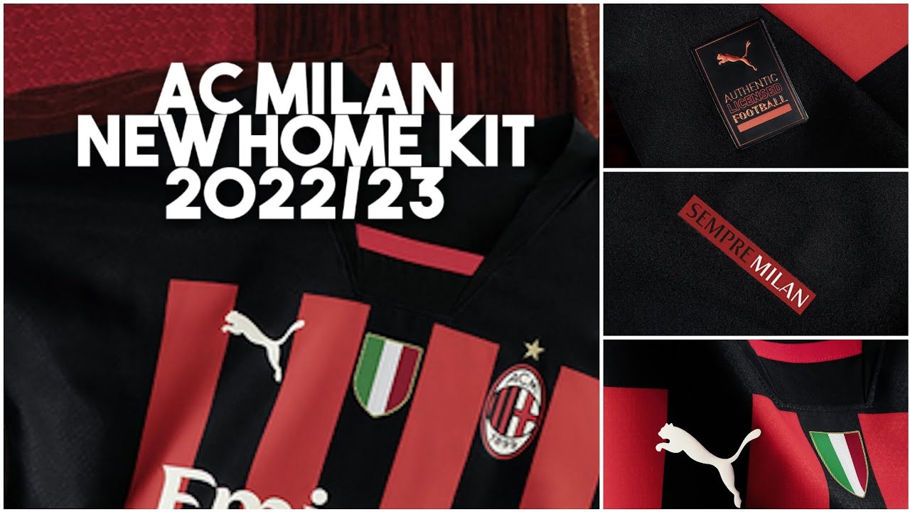 AC MILAN NEW HOME KIT 2022/23 PUMA acmilan ibrahimovic italy 