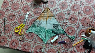 Delta Kite Making | Delta kite | Delta kite tutorial | Delta kite flying | Delta kite diy
