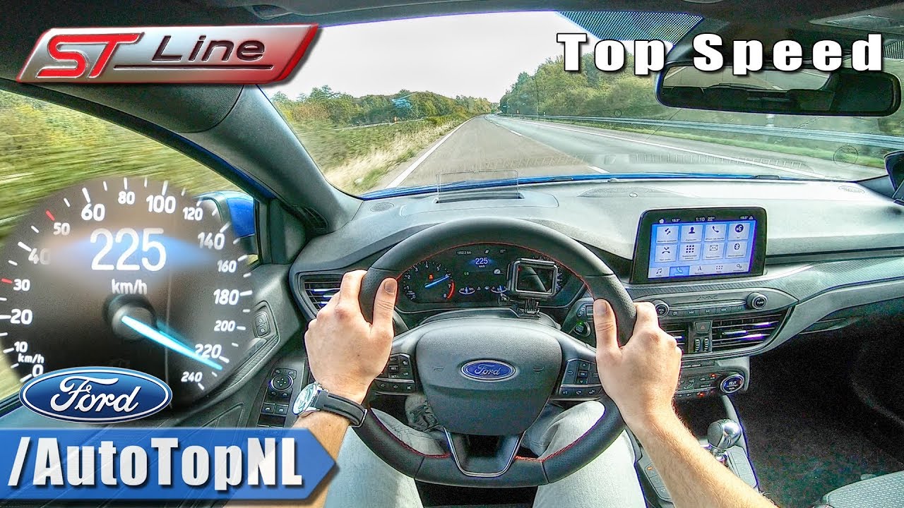 top speed взлом FORD FOCUS ST LINE 2019 1.5 TURBO 184HP AUTOBAHN POV TOP SPEED by AutoTopNL