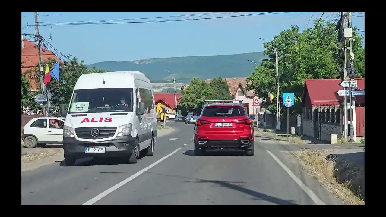 Road to Cluj in Romania