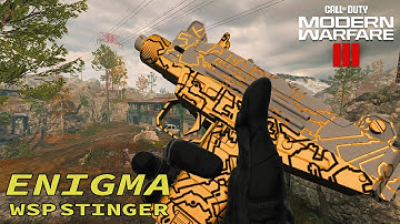 UNLOCKING ENIGMA ON THE WSP STINGER! - COD MW3 ZOMBIES