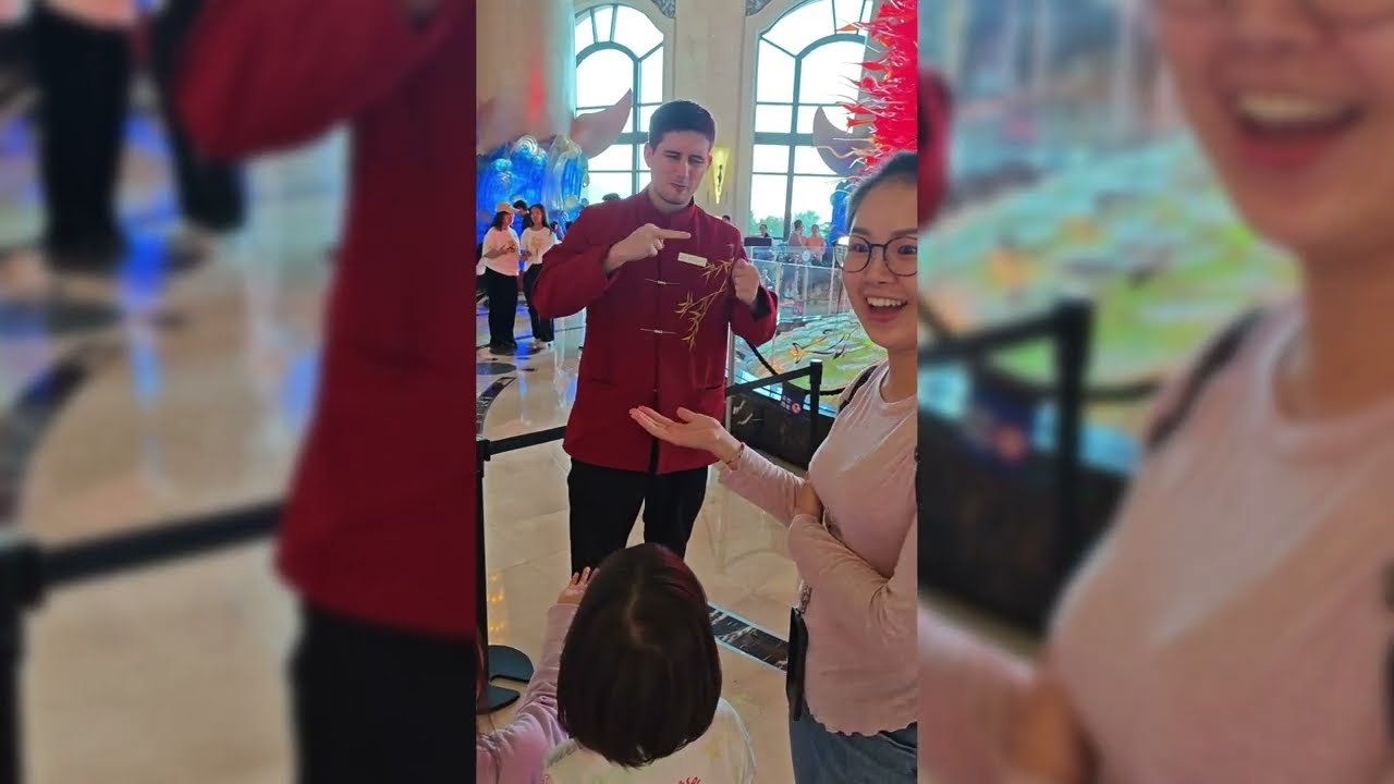 珠海D2 2026來大陸過新年 春節到廣東長隆海洋王國渡假村 全球最大鯨鯊水族館 長隆橫琴彎渡假酒店 水世界 北極熊 棕熊 餵海獅 摸魟魚 魔鬼魚 橫琴