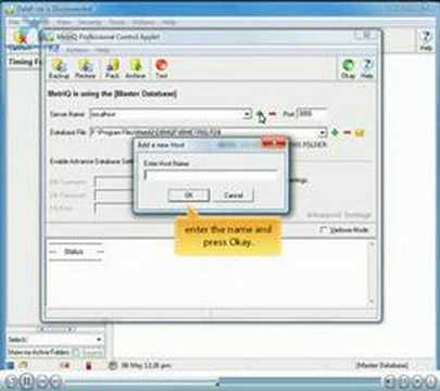 MetriQ Hands Free Time Sheets: Connecting to a Remote Server