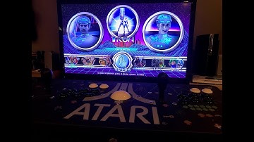 Atari Ultimate Dual Arcade Fight Stick with Trackball - Set up tips with Virtualman Pi4 Image.