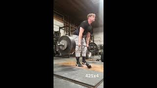 Deadlift PR 425x4