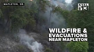 Residents near Mapleton now under Level 2 (Be Set) evacuation notice