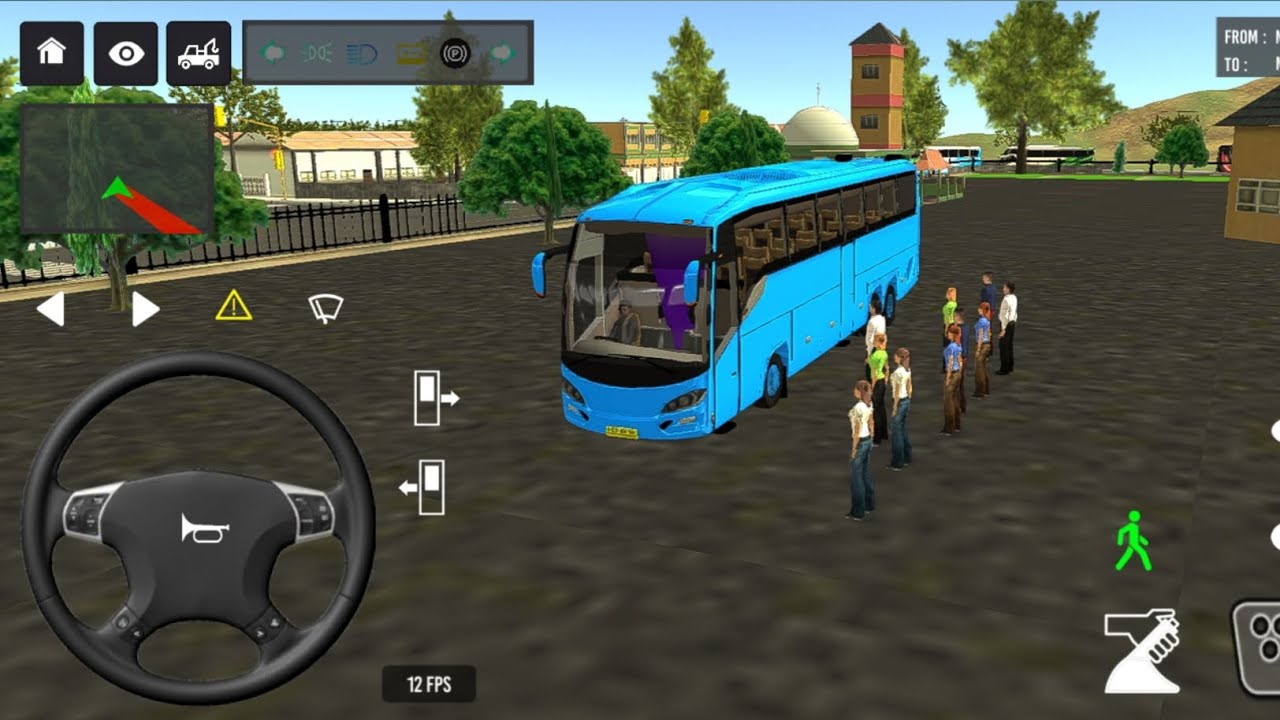 Indonesia Coach bus driving Euro bus simulator game play 2025