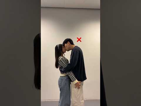 How to kiss your short girlfriend #couple #viral #trending