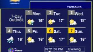 The Weather Forecast For Yarmouth NS Sep 30 2012