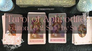 Tarot of Aphrodite Edition 1 & 2 | Side by Side Comparison