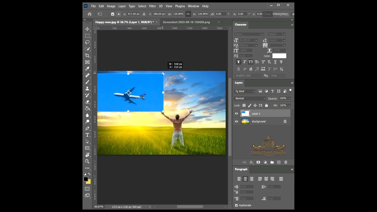 Color Match Layers in a Composite in Photoshop # 