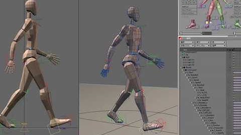 walkcycle. Lightwave3D 9.6.