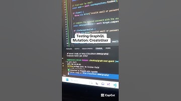 Testing the GraphQL CreateUser Mutation