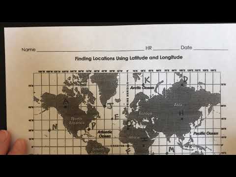 Finding Locations Using Latitude and Longitude - YouTube