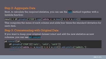 Combining Statistics with groupby in Pandas: A Guide to Calculating Average and Standard Deviation