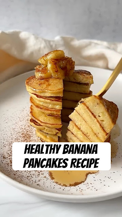 4 Ingredient Healthy Banana Pancakes 🥞