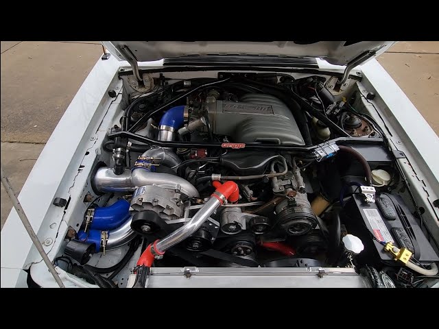 cxracing intercooler installed vortech supercharged foxbody