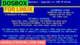 DosBox Linux Geekoutdoors.com EP468